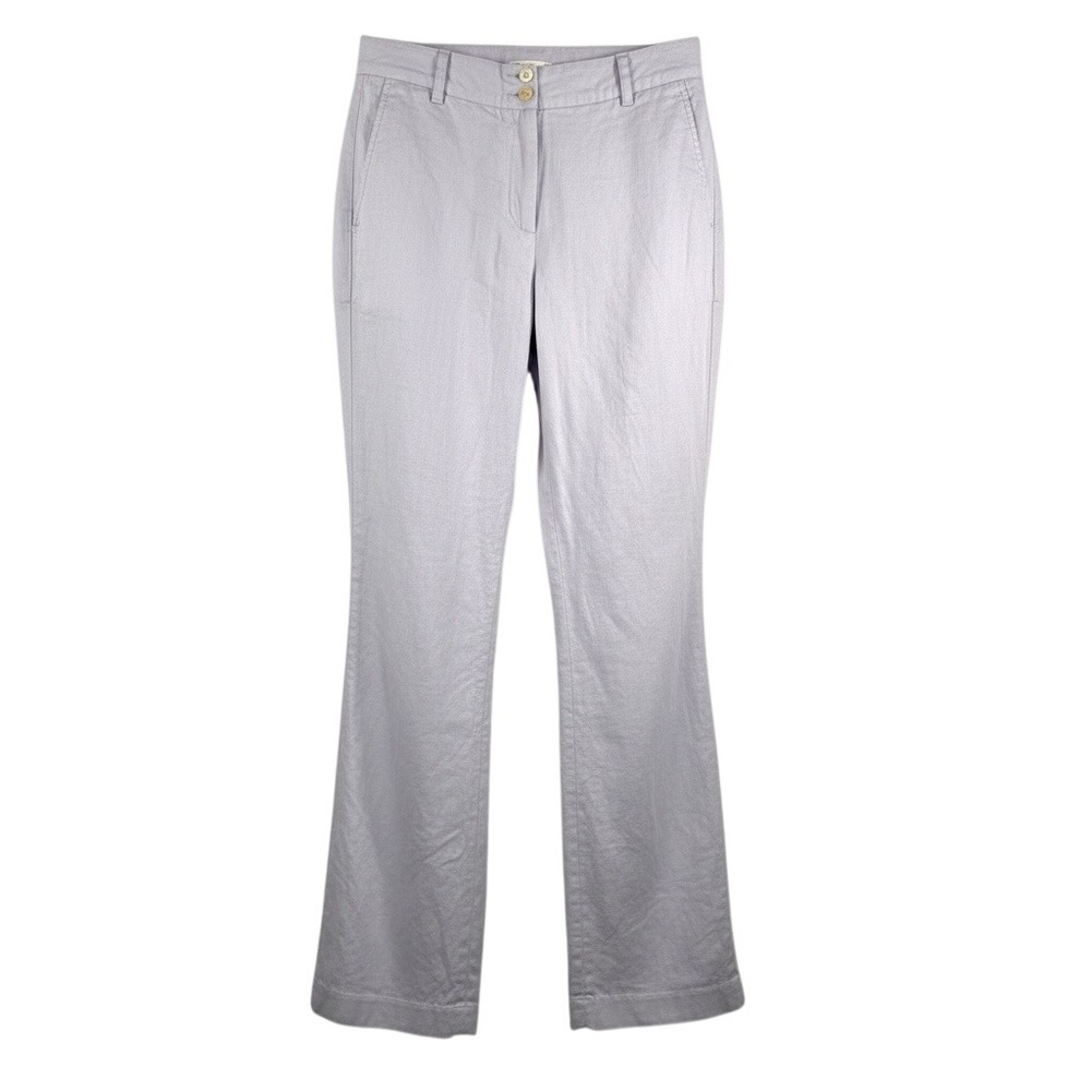 J Jill‎ sz 16T Linen 100% Straight Leg Pants Light Purple Casual Office 90s